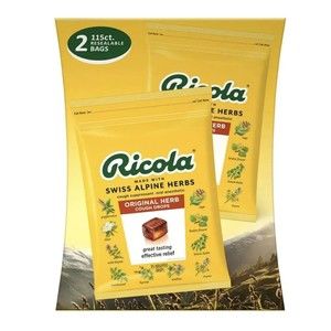 Ricola Original Natural Herb Cough Drops, 230 Drops NEW FACTORY SEALED Exp8/2025